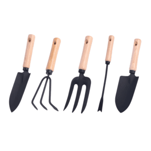 WOODEN GARDEN TROWEL SET OF 5